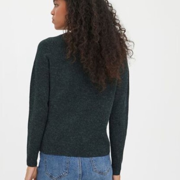 O-NECK LONG SLEEVED‎ BLOUSE military green - Picture 1 of 7